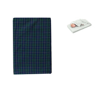 Thumbnail for Tartan Blue Green Bassinet Fitted Sheet with a Flat Sheet Sewed Attached