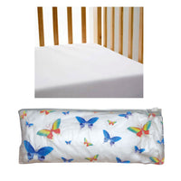 Thumbnail for Gypsy Kids 100% Cotton Large Cot Fitted Sheet White 75 x 131 + 11 cm