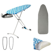 Thumbnail for Blue Reversible Premium Large Ironing Board Cover with Underlay 40 x 125 cm