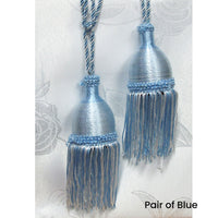 Thumbnail for Pair of Curtain Tassel Rope Ties 52cm Blue