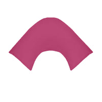 Thumbnail for 280TC Polyester Cotton V Shape Pillowcase Hot Pink