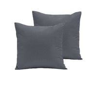 Thumbnail for Pair of  280TC Polyester Cotton European Pillowcases Charcoal