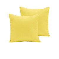 Thumbnail for Pair of  280TC Polyester Cotton European Pillowcases Yellow