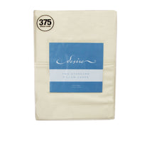 Thumbnail for Pair of Cotton Standard Pillowcases 375TC Cream
