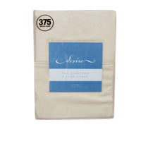 Thumbnail for Pair of Cotton Standard Pillowcases 375TC Ecru