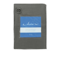 Thumbnail for Pair of Cotton Standard Pillowcases 375TC Grey