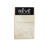 Thumbnail for Pair of Reve 100% Cotton Standard Pillowcases 48 x 74 cm Solid Cream