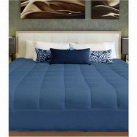 Thumbnail for 2 in 1 Cushion Quilt Pad Navy Single
