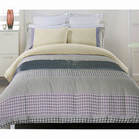 Thumbnail for Brie Lilac Grey Quilt Cover Set KING