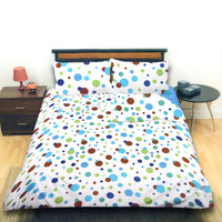 Thumbnail for Galaxy Dots Blue Quilt Cover Set Queen