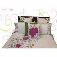 Thumbnail for Monique Embroidery Quilt Cover Set DOUBLE