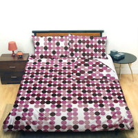 Thumbnail for Opus Dots Mauve Quilt Cover Set Queen