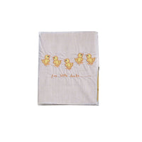 Thumbnail for Five Little Ducks Embroidered Polyester Cotton Bassinet Size Sheet Set