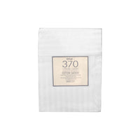 Thumbnail for 370TC White Self-striped Cotton Sateen Sheet Set King
