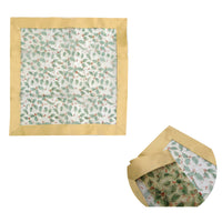 Thumbnail for Christmas Gold Holly Sheer Organza Glitter Table Cloth Topper 90 x 90 cm