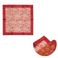 Thumbnail for Christmas Red Rosie Sheer Organza Glitter Table Cloth Topper 90 x 90 cm
