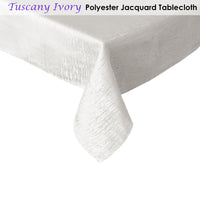 Thumbnail for Jacquard Tablecloth Tuscany Ivory 135 x 180 cm