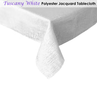 Thumbnail for Jacquard Tablecloth Tuscany White 135 x 180 cm