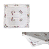 Thumbnail for Victoriana White Applique Embroidered Table Topper 85 x 85 cm