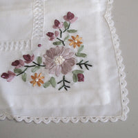 Thumbnail for Victoriana White Applique Embroidered Table Topper 85 x 85 cm