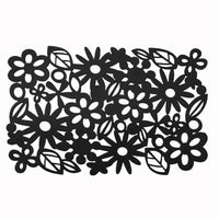 Thumbnail for Choice Set of 4 Felt Rectangular Table Placemats Black