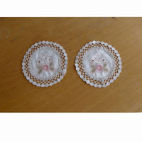 Thumbnail for Set of 2 Embroidered Doilies Floral 10