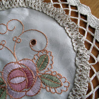 Thumbnail for Set of 2 Embroidered Doilies Floral 10