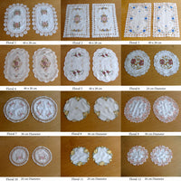 Thumbnail for Set of 2 Embroidered Doilies Floral 10