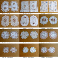 Thumbnail for Set of 2 Embroidered Doilies Floral 11