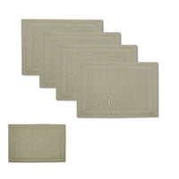 Thumbnail for Choice Set of 4 Reversible PVC Table Placemats Harper Latte