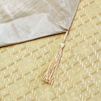 Thumbnail for Faux Silk Jacquard Table Runner Gold 32 x 180 cm