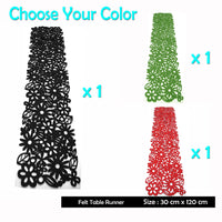 Thumbnail for Choice Felt Table Runner Black