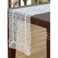 Thumbnail for Flora White Lace Table Runner 40 x 135 cm