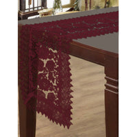 Thumbnail for Leaf Burgundy Lace Table Runner 40 x 135 cm