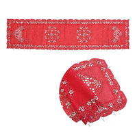Thumbnail for Stella Beaded Table Runner Diamonte Sequin 40 x 180 cm Red