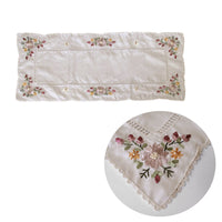 Thumbnail for Victoriana Cream Applique Embroidered Table Runner 40 x 90 cm