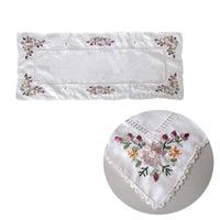 Thumbnail for Victoriana White Applique Embroidered Table Runner 40 x 90 cm
