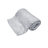 Thumbnail for Baby Popcorn Diamond Fleece Blanket Throw Rug 75x100 cm Grey