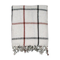 Thumbnail for Cotton Fringe Throw Checkered