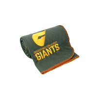Thumbnail for AFL Licensed Polar Fleece Throw GWS Giants Embroidered