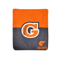 Thumbnail for AFL Licensed Polar Fleece Throw GWS Giants Print