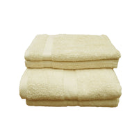 Thumbnail for Pack of 4 Uranus Cotton Bath Towel Set Butter
