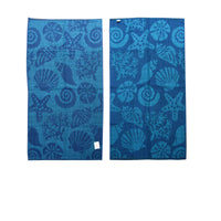 Thumbnail for Set of 4 Imperfect Jacquard Terry Beach Towels Star Fish