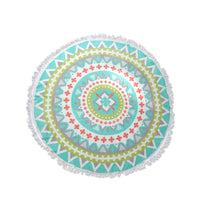 Thumbnail for Zoey Bright Colors 100% Cotton Round Beach Towel