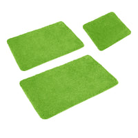 Thumbnail for Sleim Set of 3 Bath Mat Set Green