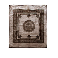 Thumbnail for 1000GSM Olympia Greek Key Luxury Quality 2 Ply Mink Blanket Queen Taupe