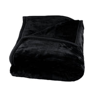 Thumbnail for 1000GSM Luxury Quality 2 Ply Mink Blanket Black 200 x 240 cm