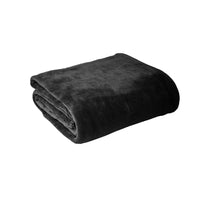 Thumbnail for Hotel Living Super Soft Coral Fleece Blanket Single Charcoal