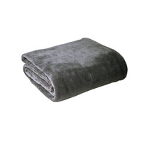 Thumbnail for Hotel Living Super Soft Coral Fleece Blanket Single Grey