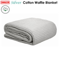 Thumbnail for Cotton Waffle Blanket Silver King